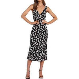 Petal & Pup Womens Lyla Floral Midi Dress US 4 Black AUS 8 - NWT $86
